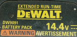 Dewalt DW9118 NiCd Battery Charger 7.2V-14.4V W/ DW9091 Battery Pack 14.4V