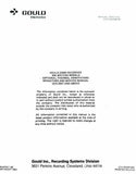 Gould Model 2200S Recorders Ink Writing Models Operating & Service Manual