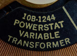 Superior Electric Co. 10B-1244 Powerstat Variable Transformer 120V 60HZ 1-4