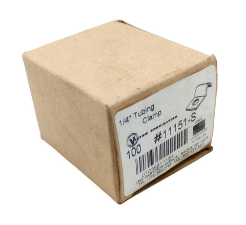 Victror Specialties 11151-S 1/4" Stainless Steel Tubing Clamp - Box of (100)