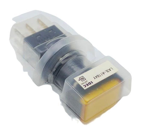 IDEC LA3L-A1T64Y 16mm Illuminated Industrial Panel Mount Indicator PushButton