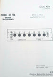 Electro Scientific Industries Model DT 72A Decade Transformer Instruction Manual