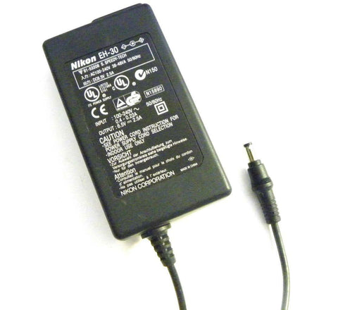 NIKON EH-30 AC ADAPTER 6.5 VDC @ 2.5 A OUTPUT 100-240 VAC INPUT
