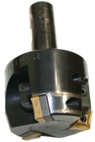 Kennametal 2" Insert 3 Flute Face Mill Cutter w/ 3/4" Shank KL21R-2-CN4-15