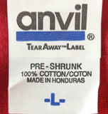 Anvil Men's KISS Band Graphic Red Short Sleeve Shirt Size Large