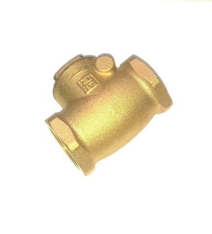 New Unbranded Brass Swing Gate Check Valve 1-1/2 NPT