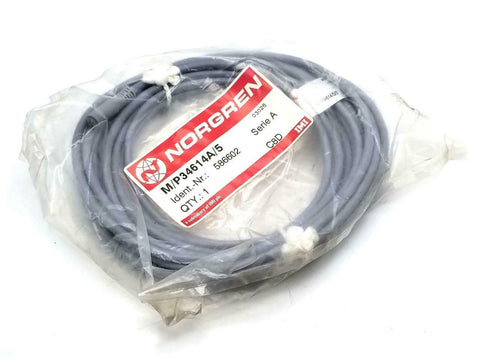 Norgren M/P34614A/5 Cable Plug In Straight 5M Ser. A (4 Available)