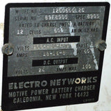 ELECTRO NETWORKS 12G0600L2C BATTERY CHARGER W/CONTROLLER V 24 VDC - SOLD AS IS