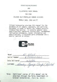 Calavar Corp. Model 2065, 2565 & RT Condor Scissors Operating Manual