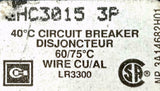Cutler-Hammer GHC3015 3 Pole Circuit Breaker 15A 480Y/277VAC 50/60HZ