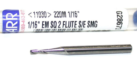 Garr Tool 2-Flute Carbide 1/16in End Mill 11030 New