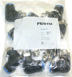 Lot of 10 New Festo QSL-G1/4-12 Push-in L-fittings 186351