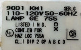 Square D 9001 KM1 Ser. G 110/120V 50/60HZ Lamp GE 755 Light Module