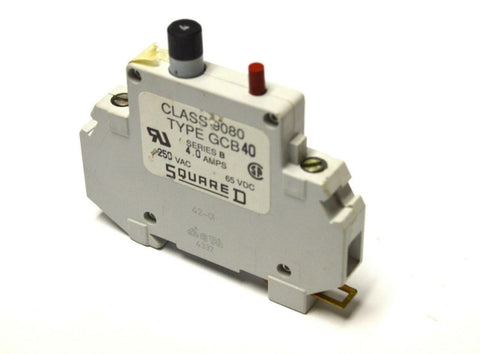 NEW SQUARE D GCB40 CIRCUIT BREAKER  4 AMPS