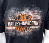 Harley Davidson Motorcycles Men's Graphic Black Short Sleeve Shirt Size Large