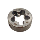 Irwin Hanson 7658 Left-hand Round Fractional Die 1-1/2" x 1/2" Size 3/4"