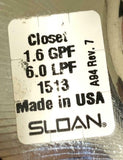 Sloan 1513 Exposed Manual Flush Valve 1.6 GPF