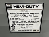 EGS Hevi-Duty ET2H112S 112.5 KVA Transformer Dry Type 480V D to 208/120V 3 Phase