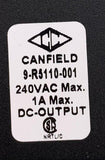 Canfield 9-R5110-001 Connector 240 VAC 1 Amp (50 Available)