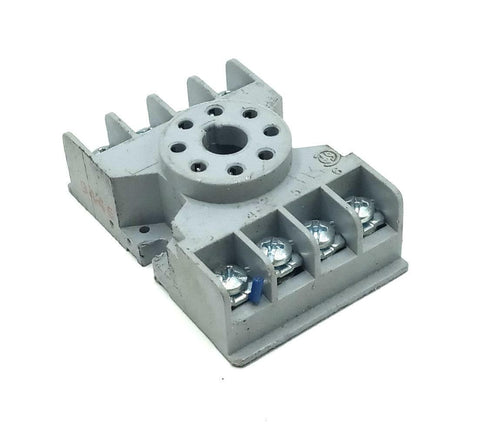 Potter & Brumfield 27E122 8-Pin Relay Socket 10A 240VAC DIN Rail Mount