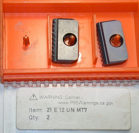 Carmex Carbide Threading Milling Inserts 21 E 12 UN MT7