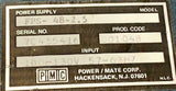 PMC Power Mate Corp. FPS-48-2.5 Regulated Power Supply 48 VDC @ 2.5 Amps