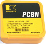 Kennametal 2425923 PCBN Tipped Inserts DPGW2151S0415M KB9610 New