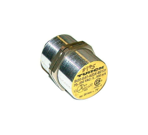 TURCK INDUCTIVE PROXIMITY SWITCH 20-250VAC MODEL BI20-G47AZ3X-B2131(2 AVAILABLE)