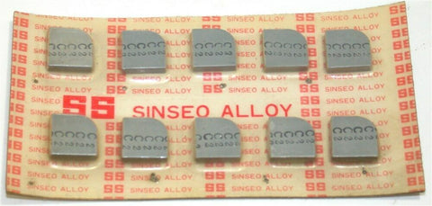 Lot of 10 New 1/2" Square w/ 1/4" radius SS Sinseo C2 Alloy Tips