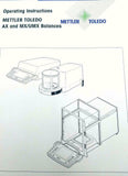Mettler-Toledo AX & MX/UMX Balances Operating Instruction Manual