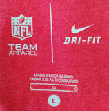 Nike NFL Team Apparel Men's Dri-Fit Arizona Cardinals Football Red Shirt Size L