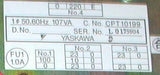 Yaskawa  JZNC-MTU02-1 Single Phase  Relay Power Supply Module 50/60 HZ 107 VA