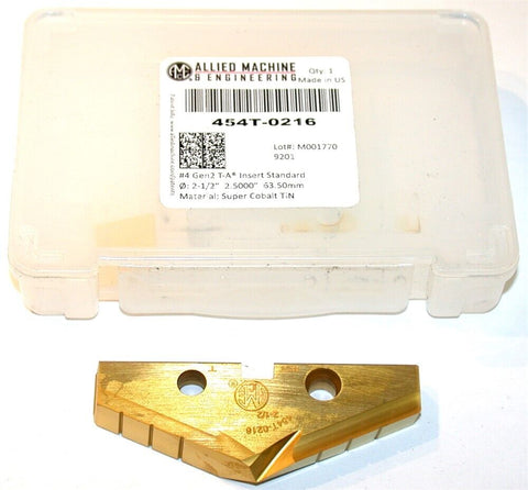 Allied Machine Original T-A 2 1/2" Carbide Spade Drilling Insert 454T-0216