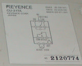 KEYENCE SENSOR CONTROL POWER SUPPLY AMPLIFIER 12 VDC MODEL CU-21TA