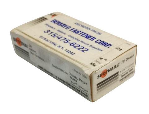 SpotNails 18520 1-1/4" Chisel Point 18 Gauge Galvanized Brad Nail - Box of 5,000