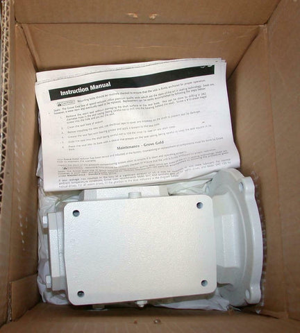 New Grove Gear Gold   GDBMQ  ES220  White Speed Reducer Gearbox 15: 1
