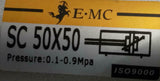 EMC SC 50X50 Pneumatic Air Cylinder .1-.9MPa