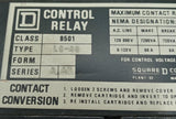 Square D 8501L0-40 Control Relay 120-600VAC 10A 4 Pole Contacts