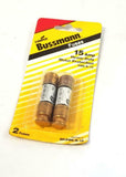 Bussman BP/FRN-R-15 15 amp Fuses Fusetron Heavy Duty Motor Protection 2PK