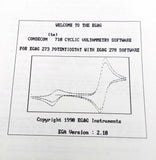 EG&G Condecon 710 Cyclic Voltammetry Software for Models 273 / 270 User Guide