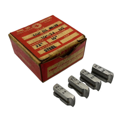 Geometric One Set Chasers 5/16" DS Milled 1/4"-24 NS Steel