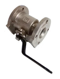 MIlwaukee Valve FS1S6150R-02 3" Stainless Steel Ball Valve Class 150 PTFE Seat