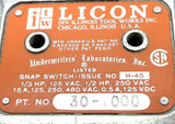 Licon 30-1000 Limit Switch W/ Roller 1/3HP 125/250VAC 15A