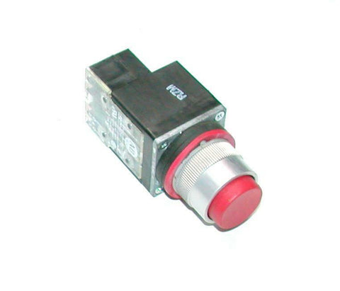 Allen Bradley  800M-XD1  Red Momentary Raised Head Pushbutton Series B