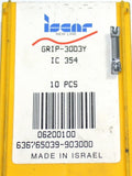 7 New Iscar GRIP-3003Y IC 354 Carbide turning and grooving inserts 06200100