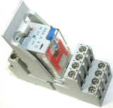 Up to 2 Carlo Gavazzi Midi Industrial Relay w/ Din Mount Base RMIA-4-5-24DC