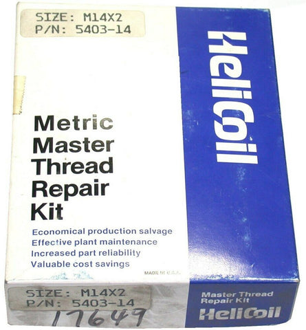 Heli-Coil Thread Repair Kit 6 Insert M14x2 Metric Thread Repair Kit 5403-14