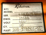 Robotron 503-3-0266-02 Power Supply 480 Volts