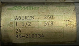 Miller A61B2N Pneumatic Cylinder 1 1/2" Bore 24" Stroke 250 PSI