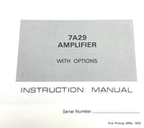 Tektronix 7A29 Amplifier Instruction Manual